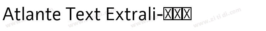 Atlante Text Extrali字体转换